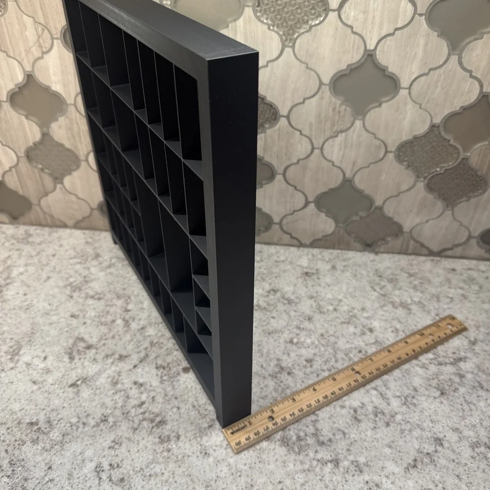 Trinket Shelf Tray Display 1:12 Black Miniatures Dollhouse Minis 13.5